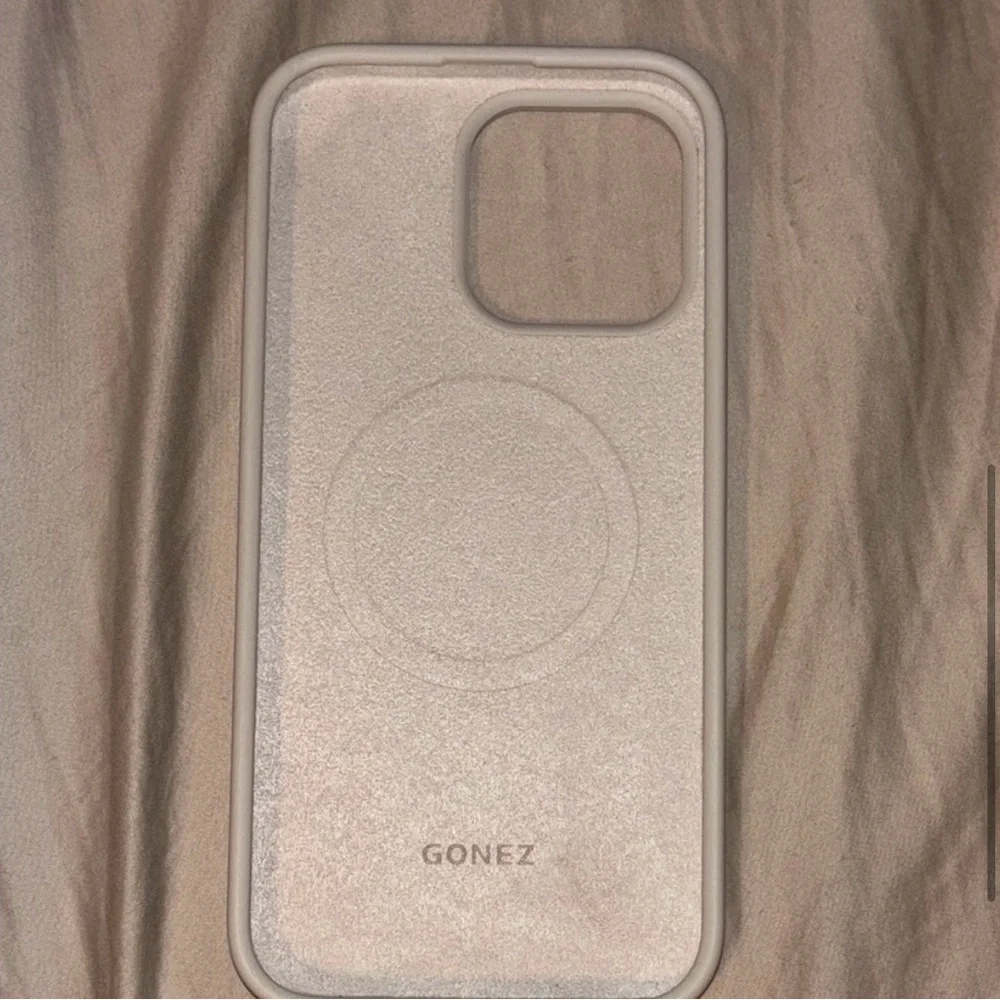 Beige/White Phone Case